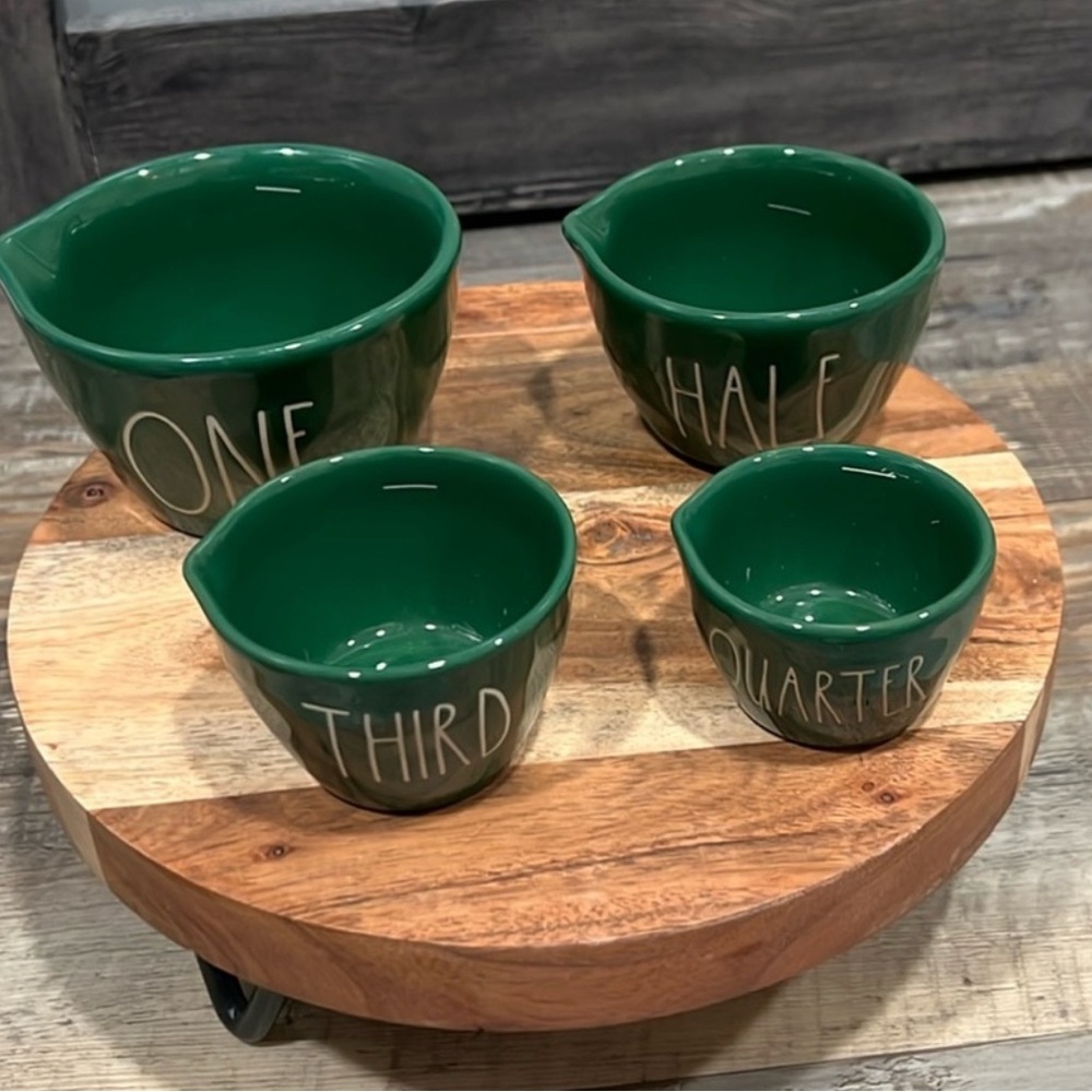 Rae Dunn Green Measuring Cups